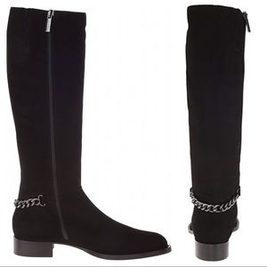 Aquatalia Gina Boot in Black Suede